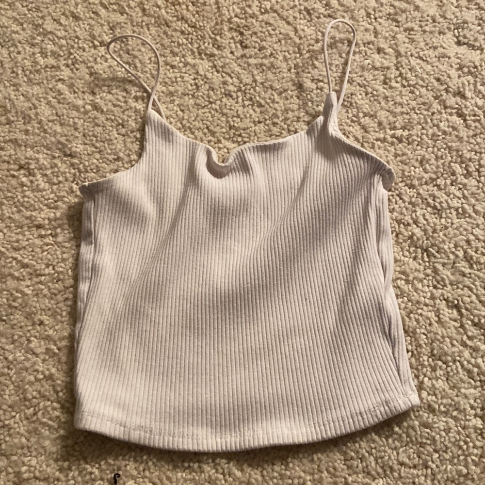 white tank top